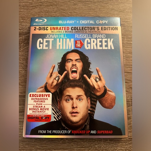📀 3/$15 or 4/$20 📀 Get Him To the Greek Bluray - Picture 1 of 3
